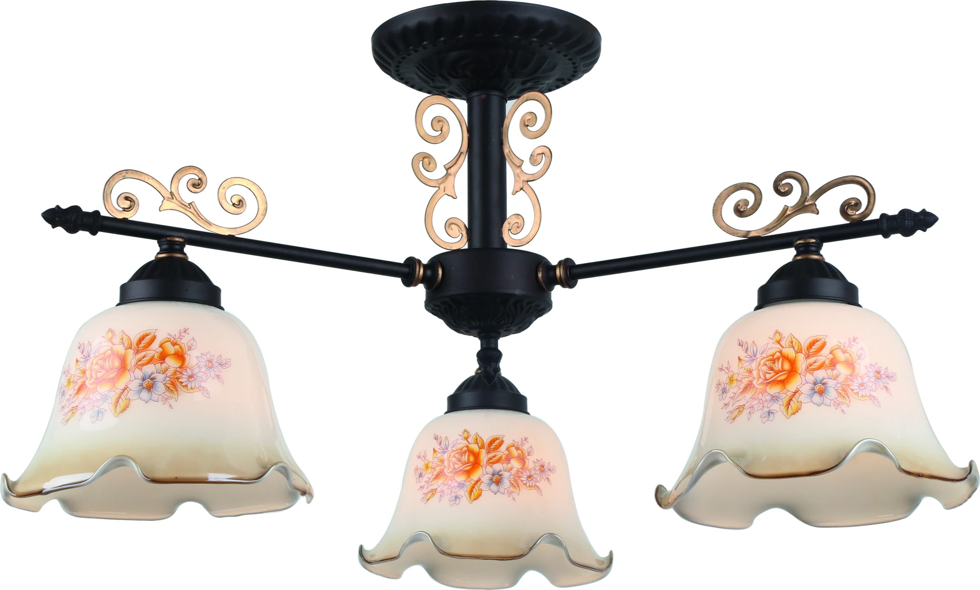 Люстра потолочная с цветочками Aroma A6582PL-3BR Arte Lamp