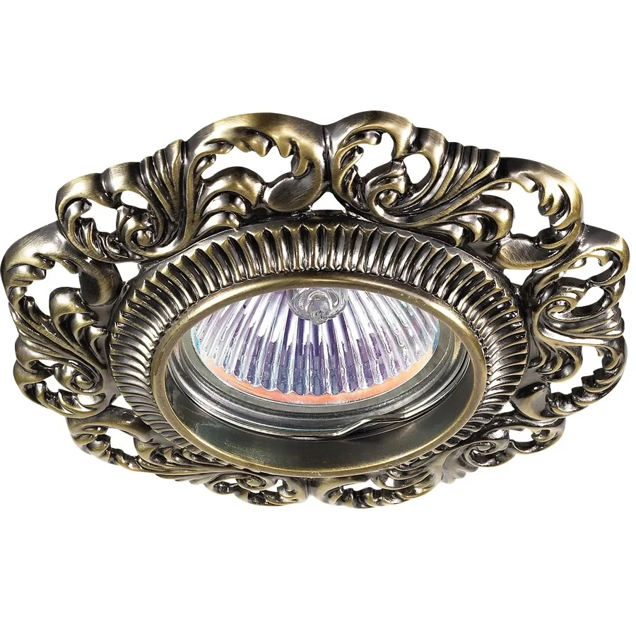 Встраиваемый светильник с узорами Vintage 370024 Novotech