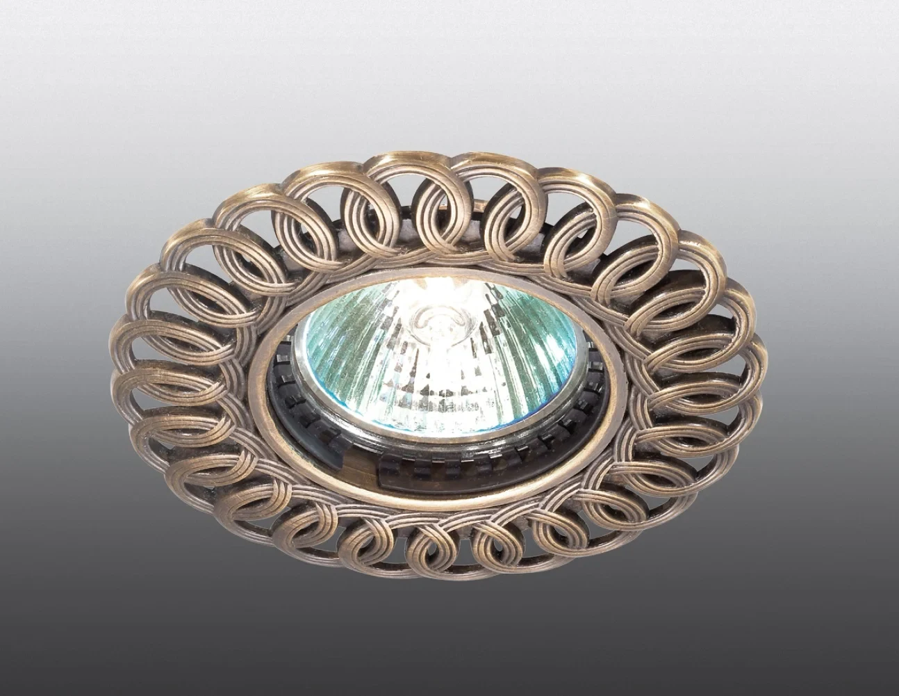 Встраиваемый светильник с узорами Flower 369878 Novotech