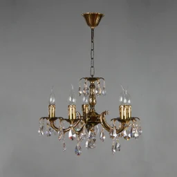 Подвесная люстра Ambiente Benisa 2226/5 PB Tear drop