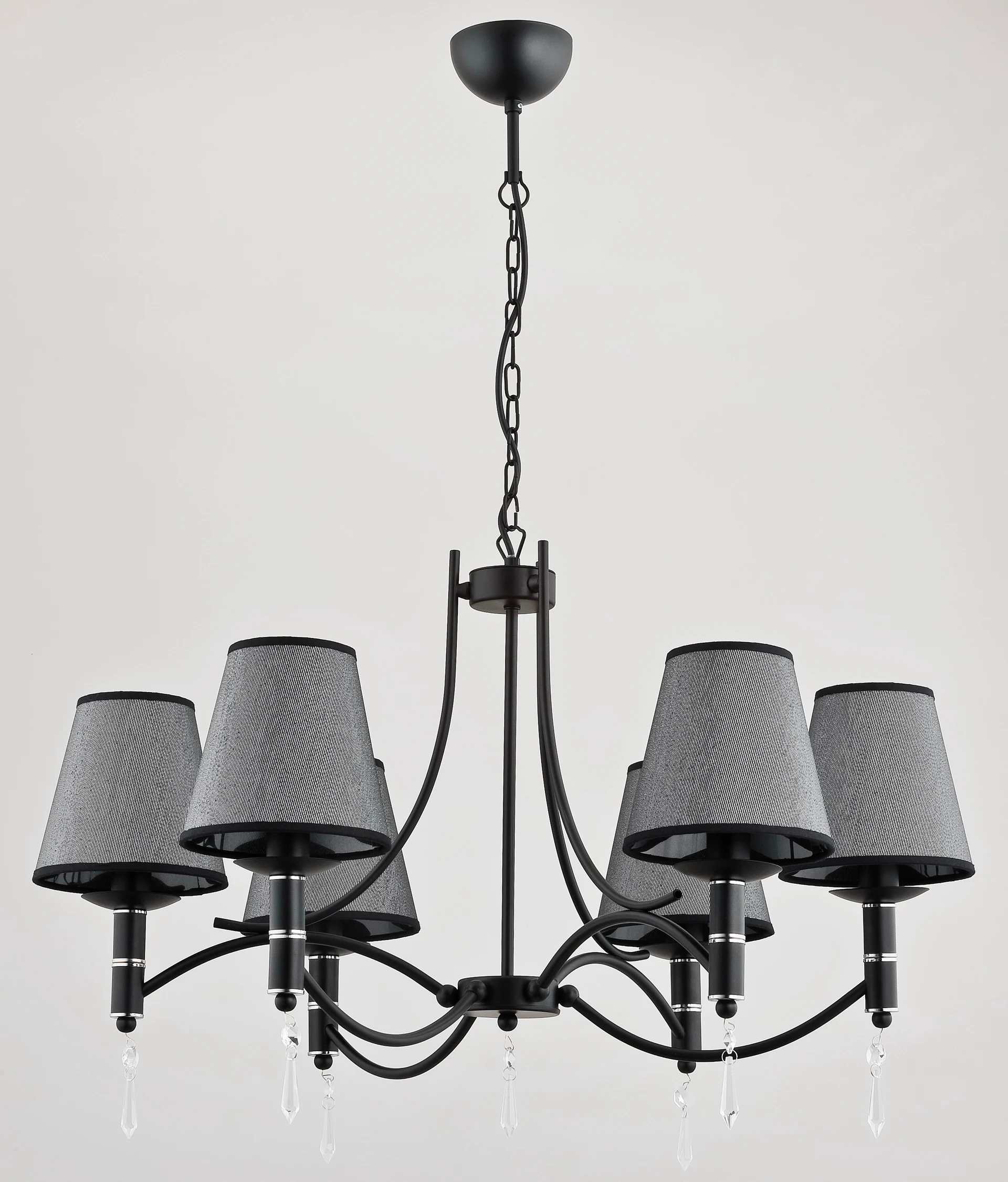 Подвесная люстра Alfa Abil Black Silver 22966