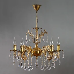 Подвесная хрустальная люстра Granada Ambiente 2118/5 AB Leaf Crystal