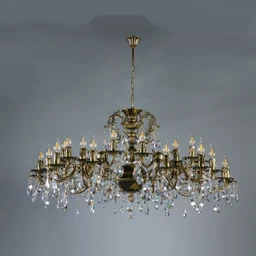 Подвесная хрустальная люстра Benisa Ambiente 2226/30 PB Tear Drop