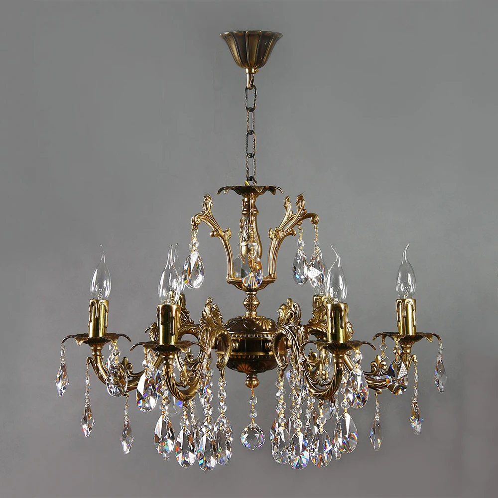 Подвесная хрустальная люстра Granada Ambiente 2118/6 PB New Leaf