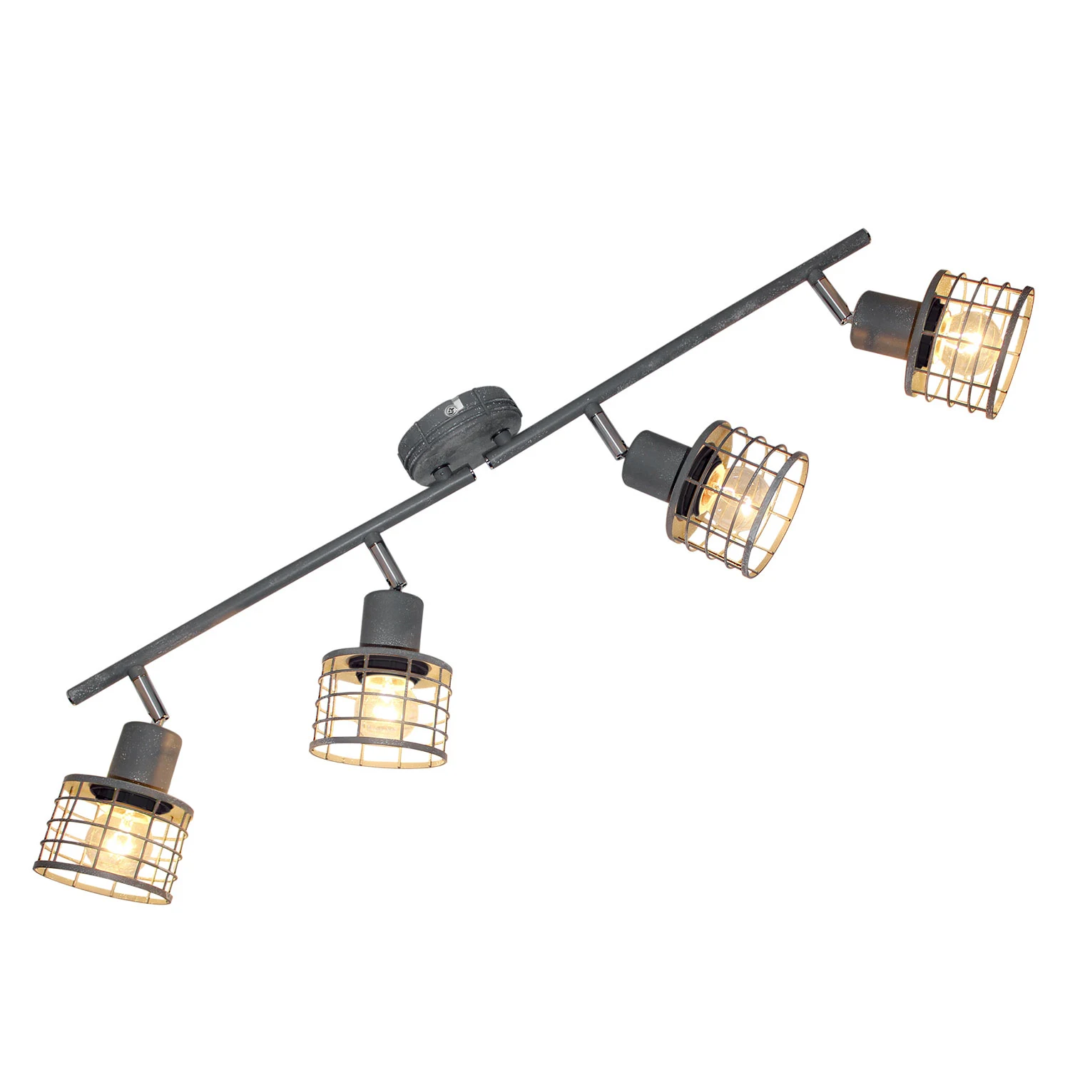Люстра с четырьмя лампами Greeley Lussole LOFT LSP-9970