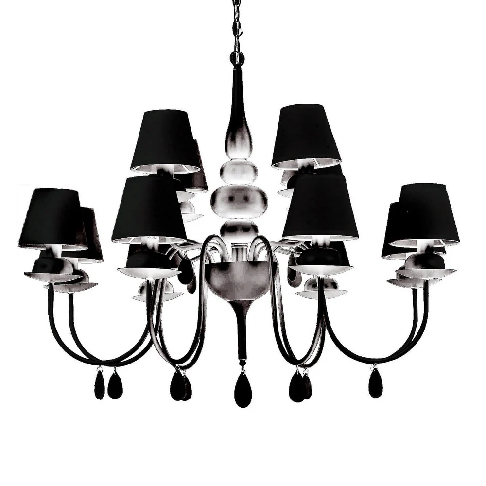 Подвесная люстра Ideal Lux Blanche BLANCHE SP12 NERO