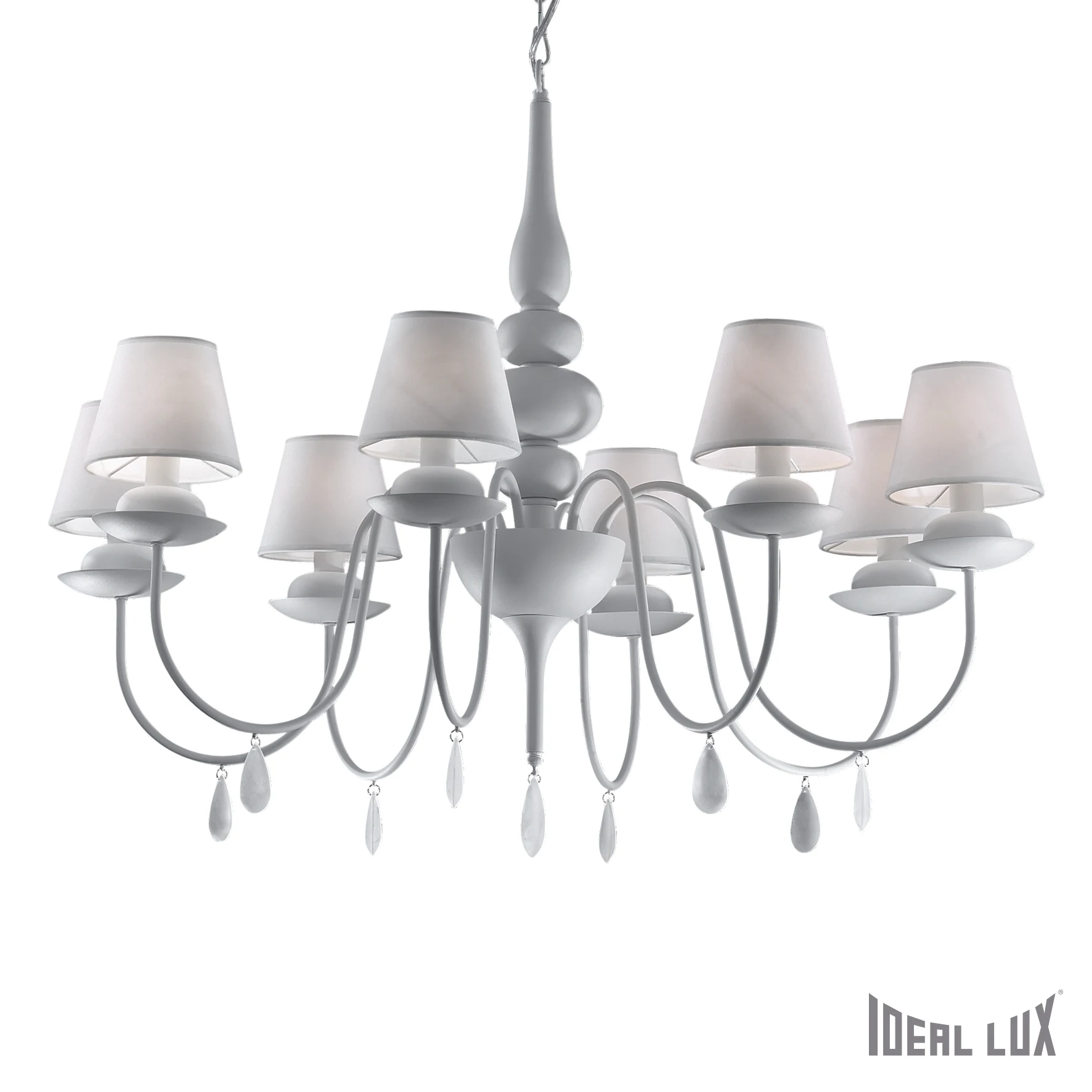 Подвесная люстра Ideal Lux Blanche BLANCHE SP8 BIANCO