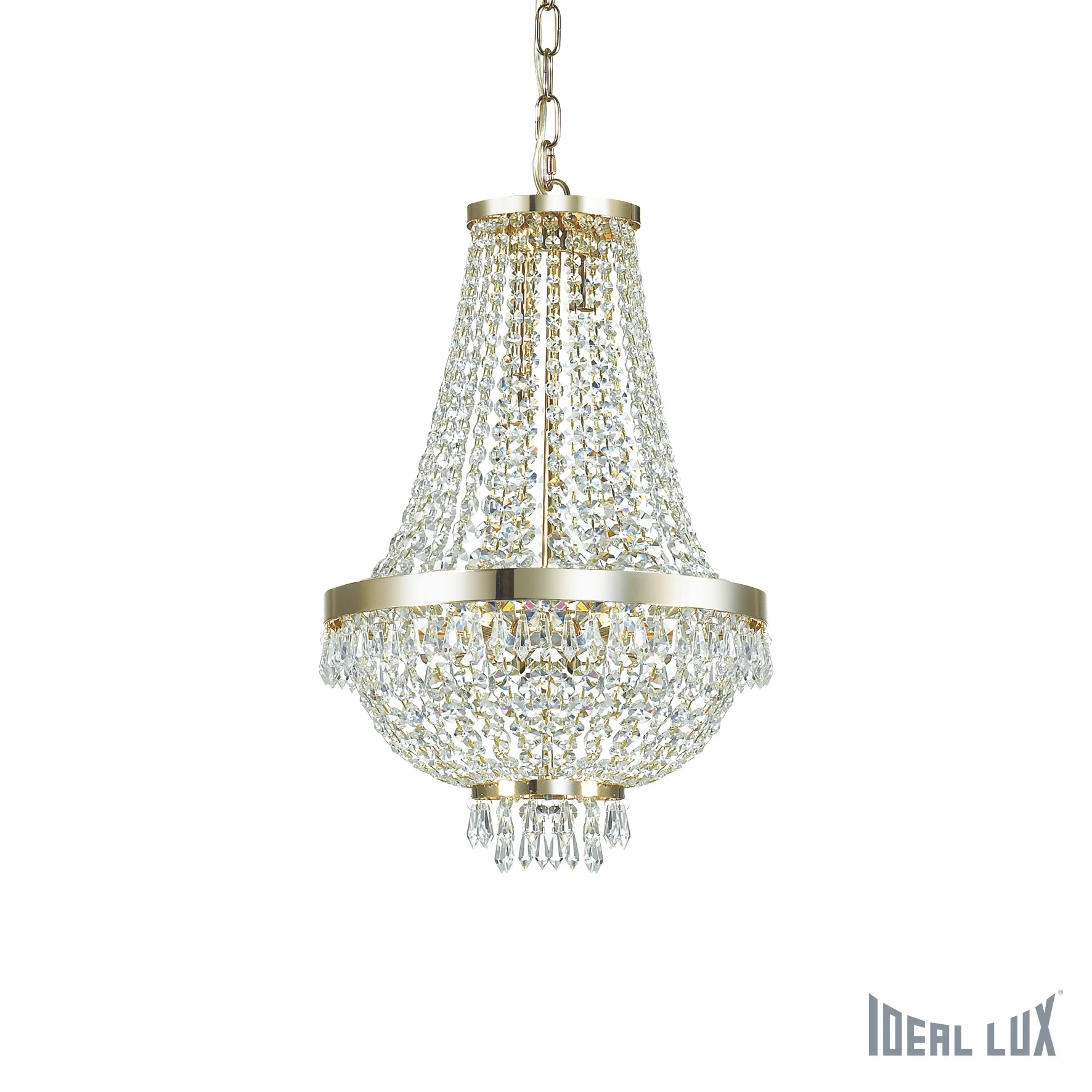 Подвесная хрустальная люстра Caesar Ideal Lux CAESAR SP6 ORO