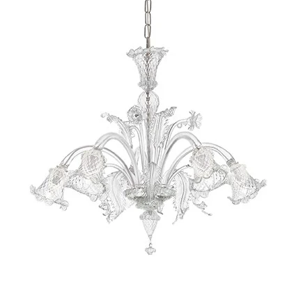 Подвесная люстра Ideal Lux Rialto RIALTO SP5 TRASPARENTE