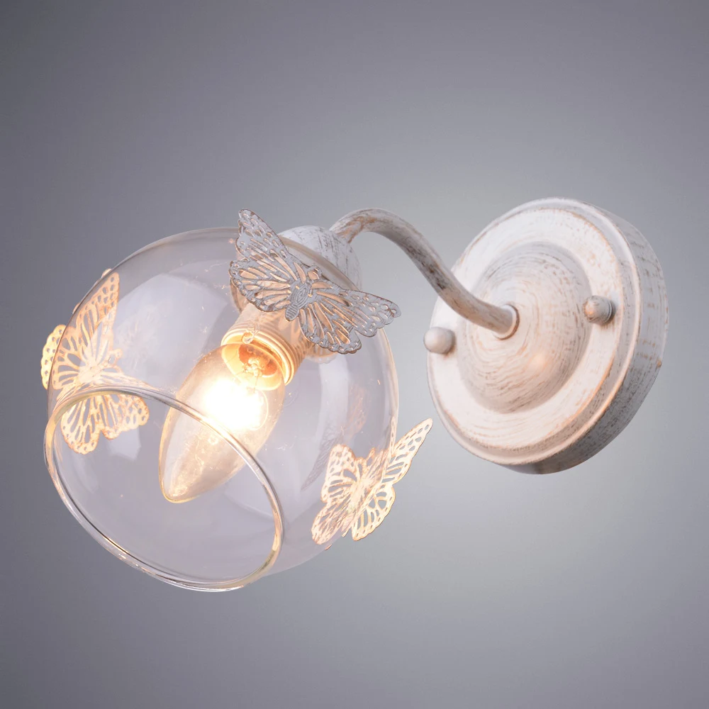 Бра с бабочками Alessandra A5004AP-1WG Arte Lamp