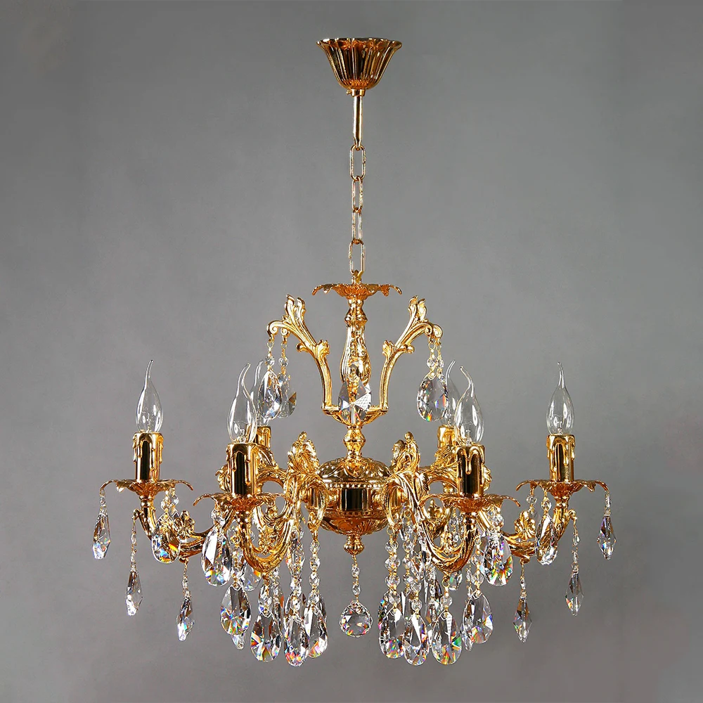 Подвесная хрустальная люстра Granada Ambiente 2118/6 OR Tear Drop