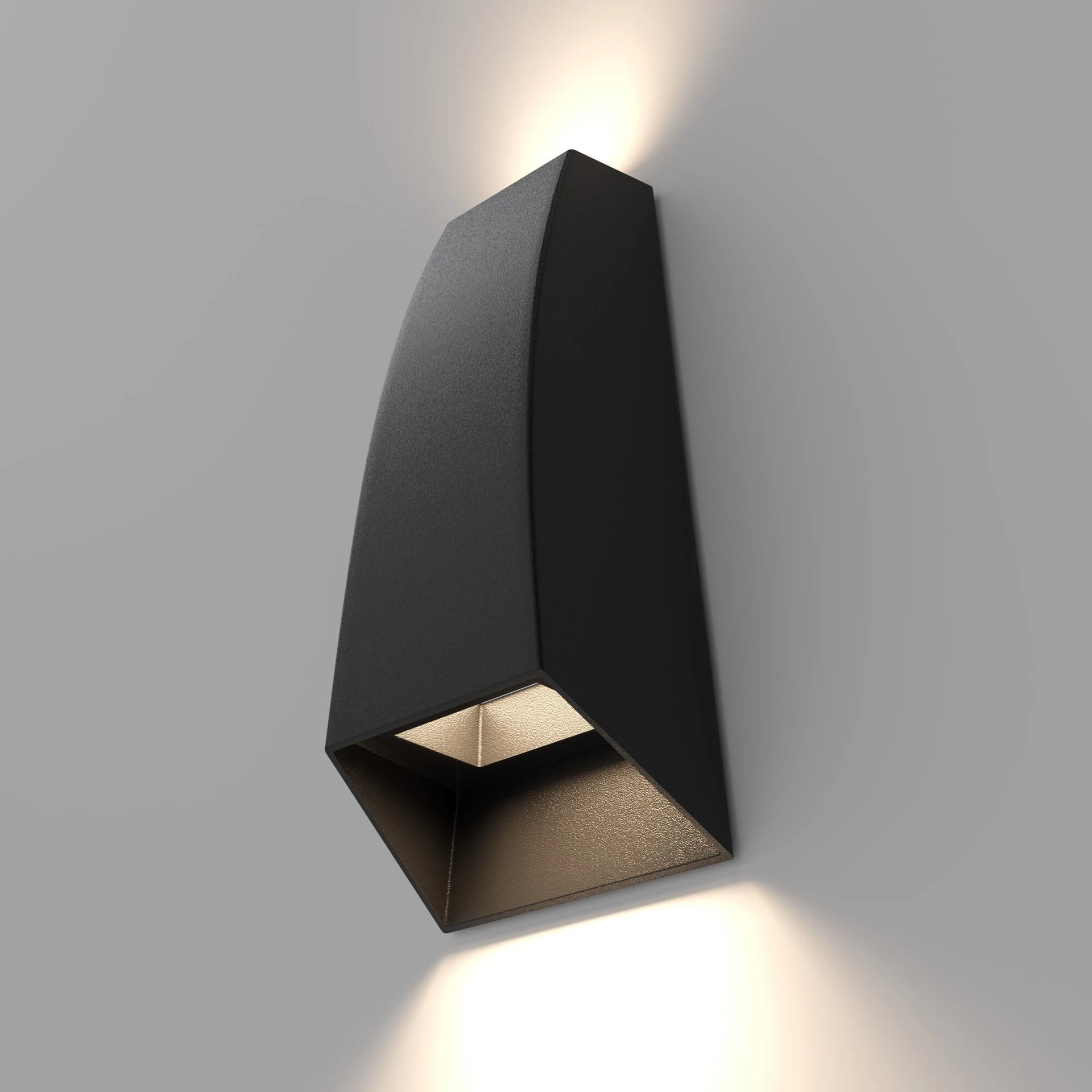 Уличный настенный светильник Elektrostandard 1016 1016 TECHNO черный