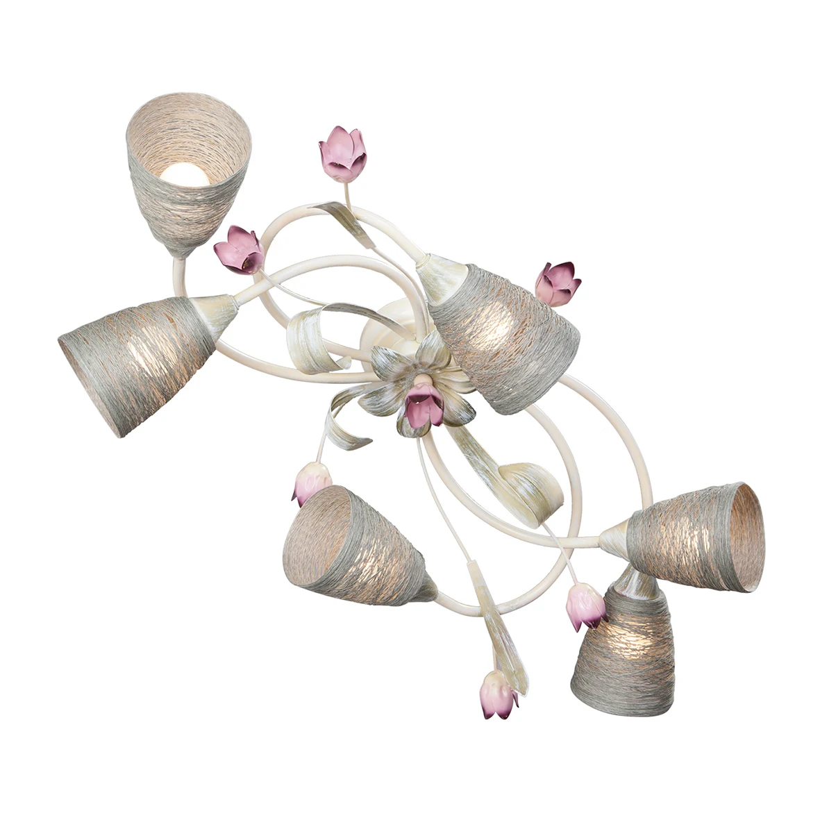 Люстра потолочная с цветочками V1467 V1467-3/6PL Vitaluce