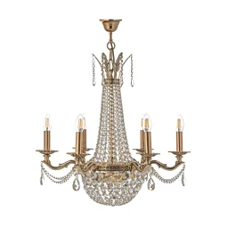 Подвесная хрустальная люстра Amelia Arti Lampadari Amelia E 1.6.6.502 GB