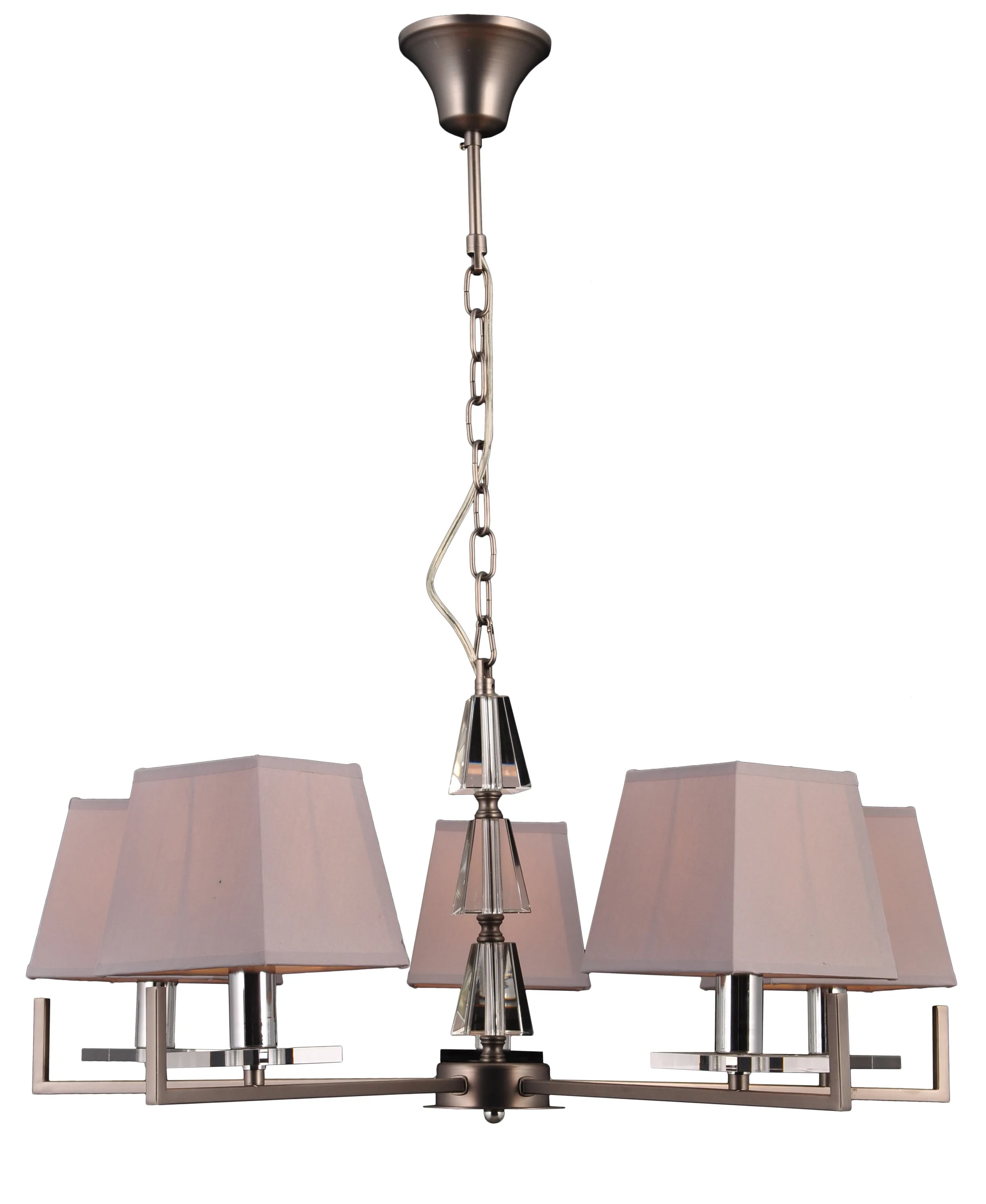 Подвесная люстра Natali Kovaltseva 75006 75006/5C SILVER GRAY