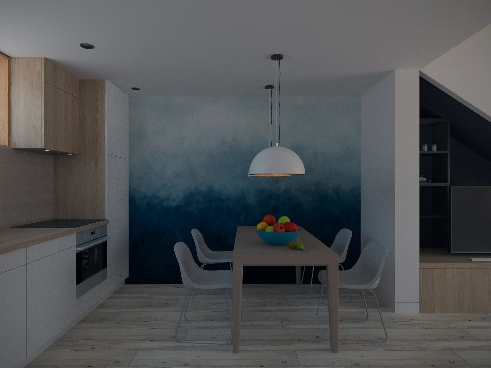 Дизайн проект двухуровневой студии