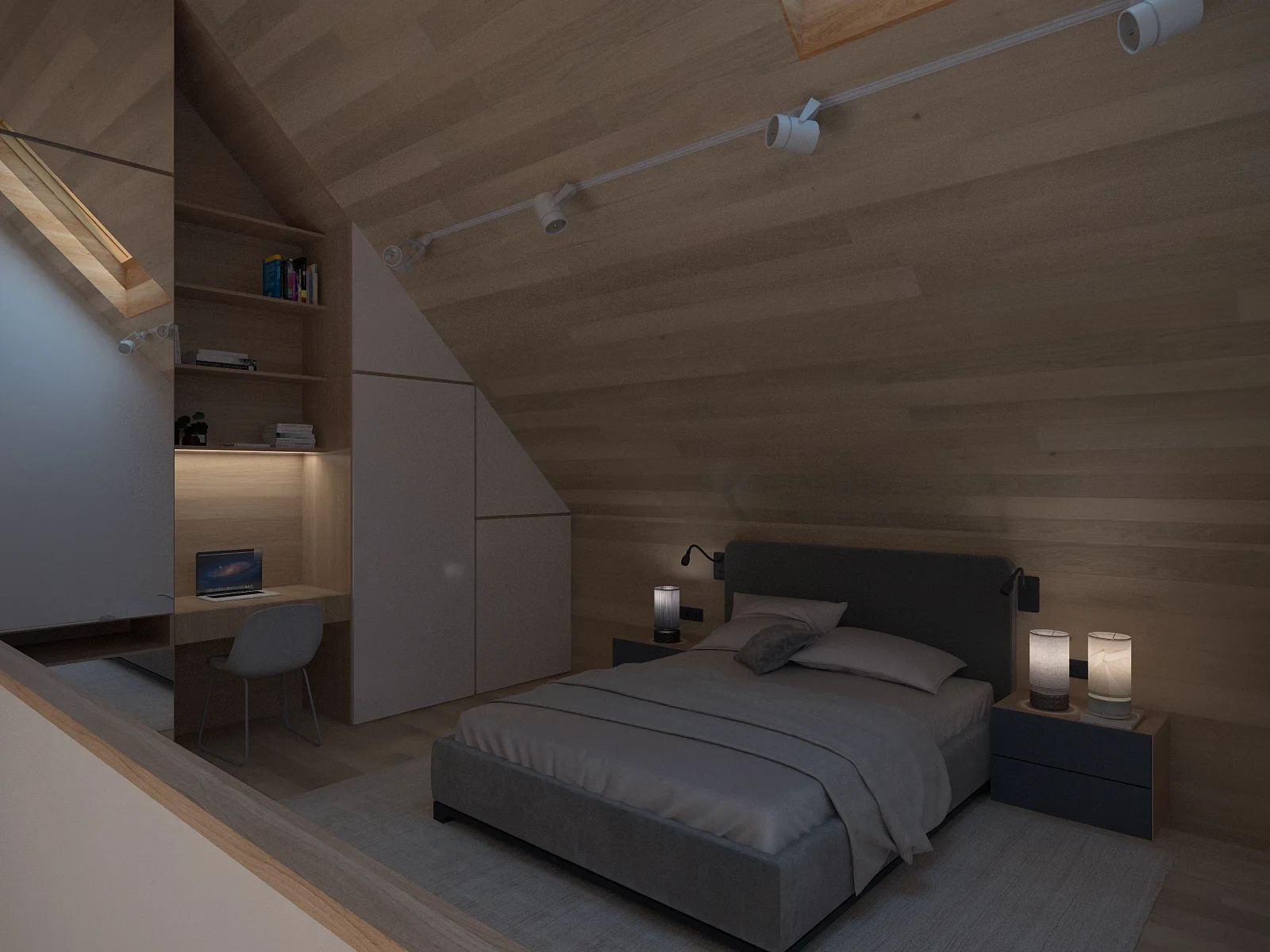 Дизайн проект двухуровневой студии