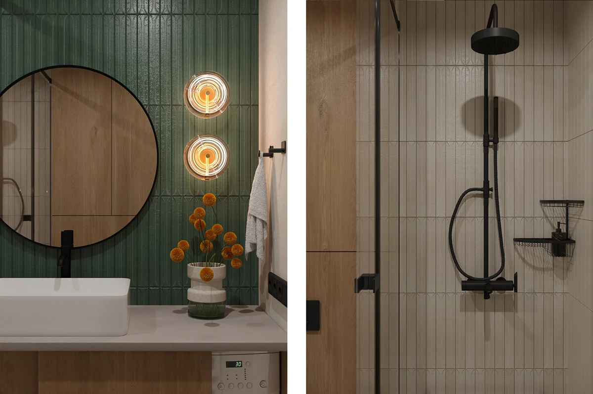 Mid-Century meets Japandi: modern eclectic apartment