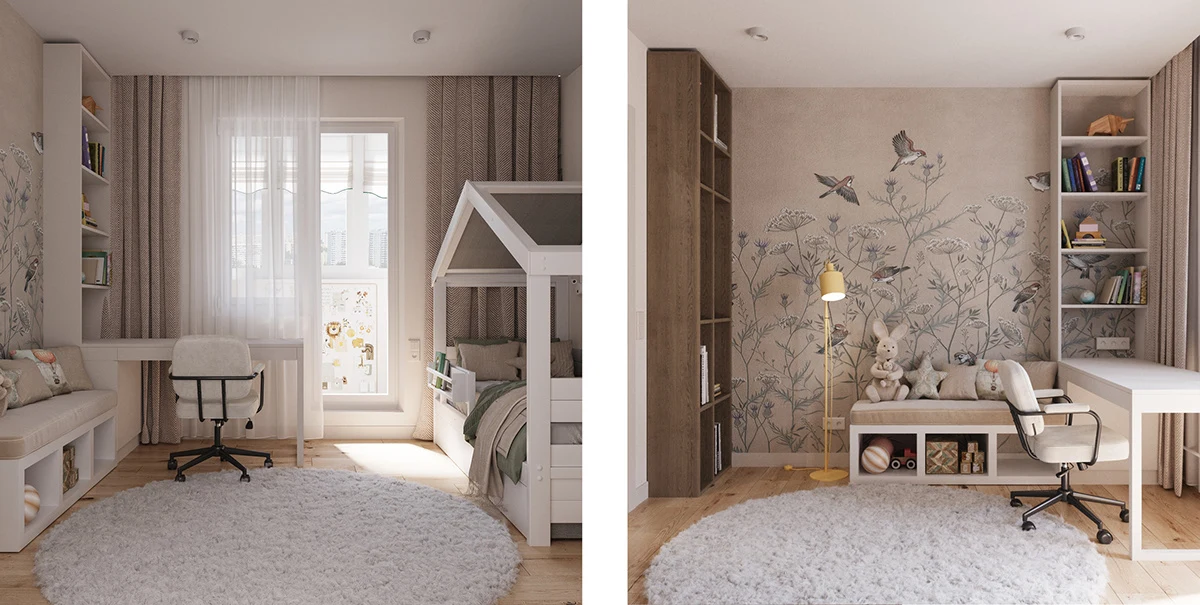 Neutral Ground. Calm beige interior